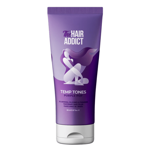 The Hair Addict Temp Tones - Purple Pop Temporary Hair Colorant - 88 ml