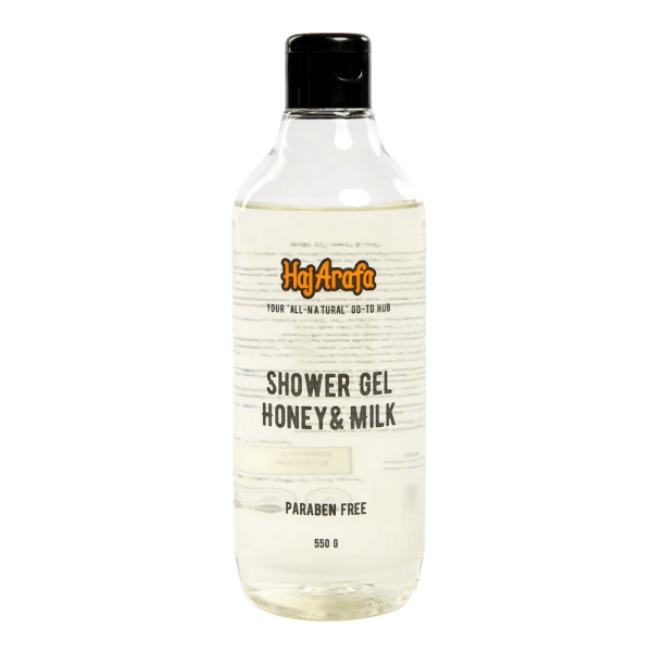 Haj Arafa Shower Gel Honey and Milk - 550 gm