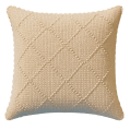 RicRac Kilim Cushion- Beige & White Criss Cross