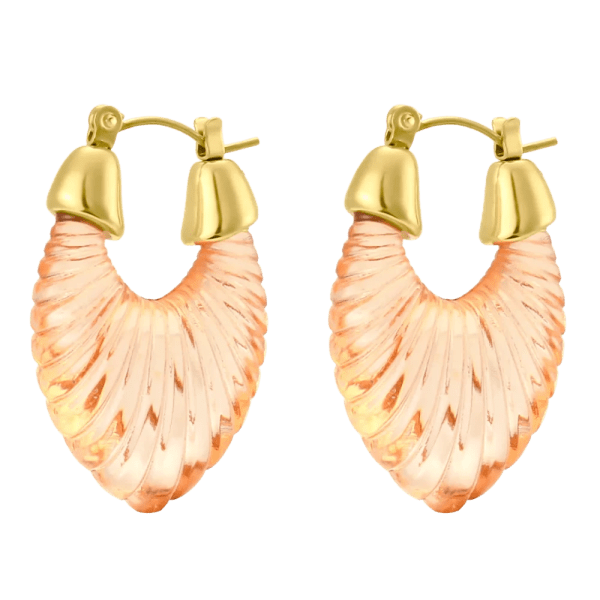 Velvet Emma Earrings in Orange