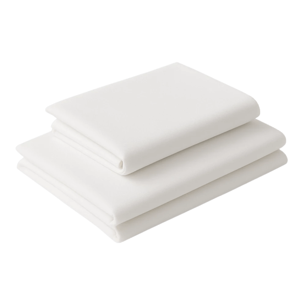 Minilet White Percale Fitted Sheet Set