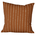 Minilet Mustard Lines Canvas Cushion Cover
