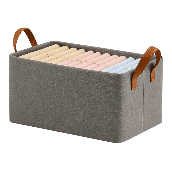 Tibatx Foldable Clothes Organizer with Reinforced Cardboard