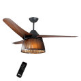 Prifix Jumbo Wooden Ceiling Fan with Remote