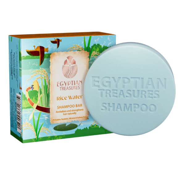 Egyptian Treasures Rice Water Shampoo Bar - 100 gm