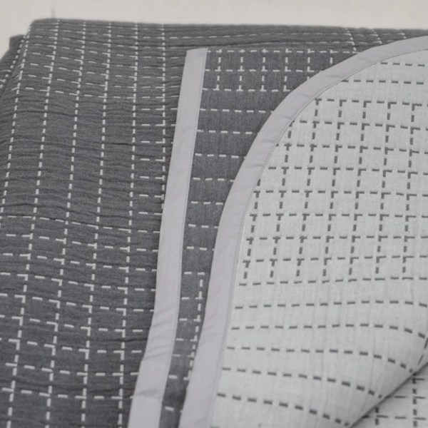 weavia Squares Coverlet , 100% Egyptian cotton, one Size: 220×240