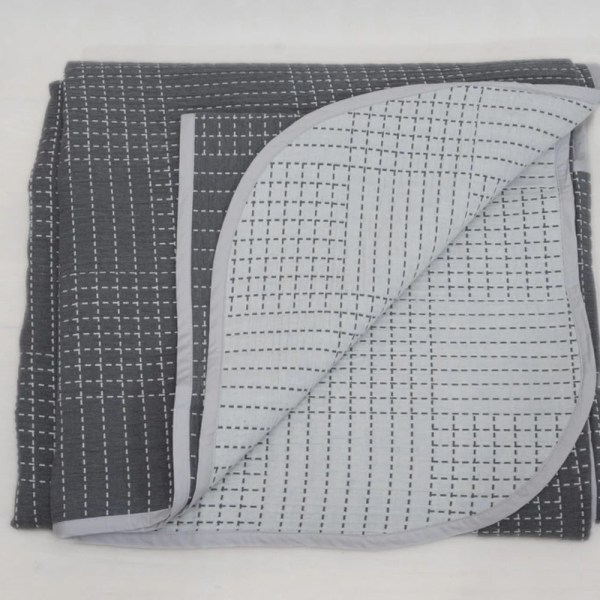 weavia Squares Coverlet , 100% Egyptian cotton, one Size: 220×240