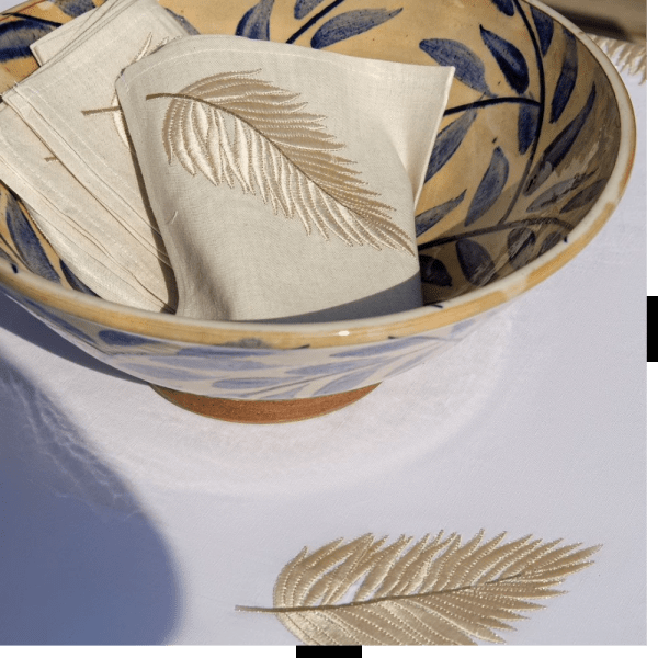 Galerie Leaf Matching Tablecloths - one color