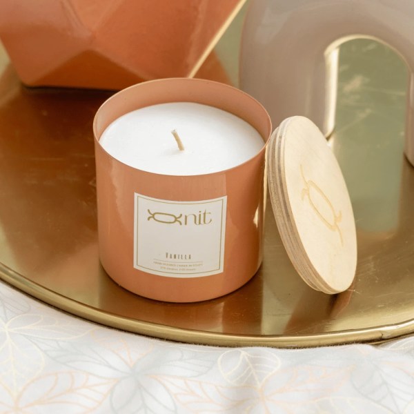 nit-home - Scented Vanilla Cup Candle Apricot