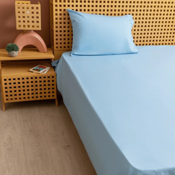 nit-home - EveryDay Solid Flat Sheet Set - Light Blue
