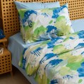 nit-home - Comouflage Printed Duvet Cover Set – Single (300 TC) 100% Egyptian Cotton - Green Blue