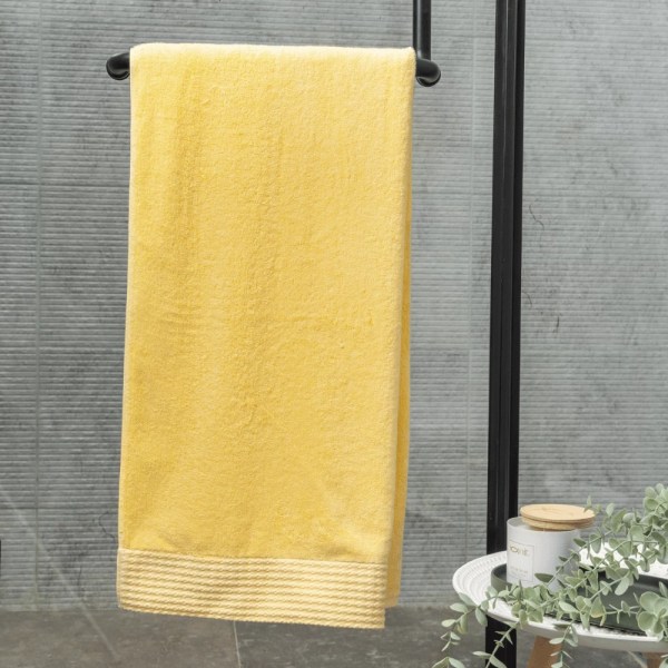 nit-home - Terry Bath Towel Wafle - Pale Banana