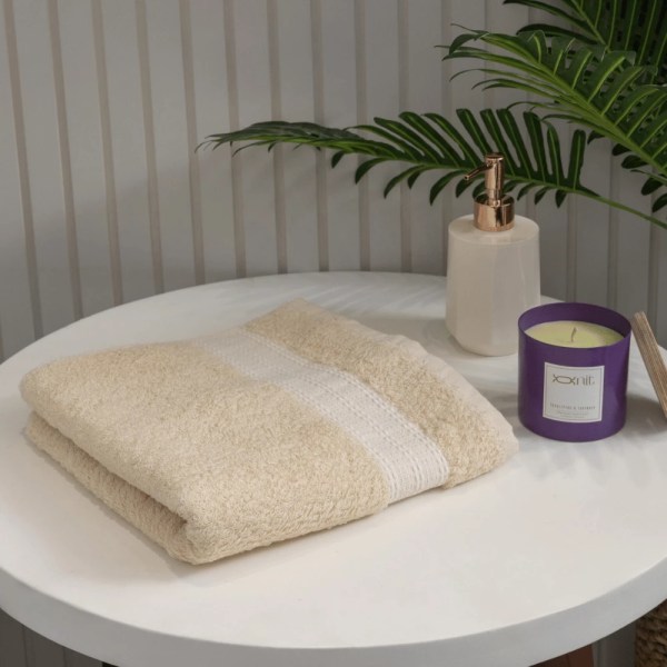 nit-home - Raw Hand Towel – Solid (650 GSM) – (Eco Friendly) -100% Egyptian Cotton