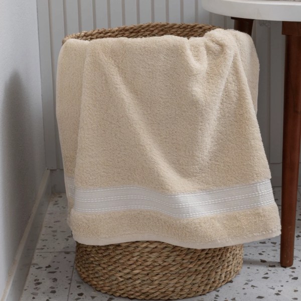 nit-home - Raw Bath Towel (650 GSM) – ( Eco Friendly ) – 100% Egyptian Cotton