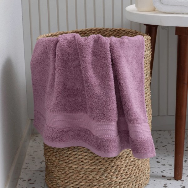 nit-home - Mauve Orchid Bath Towel (650 GSM) – 100% Egyptian Cotton