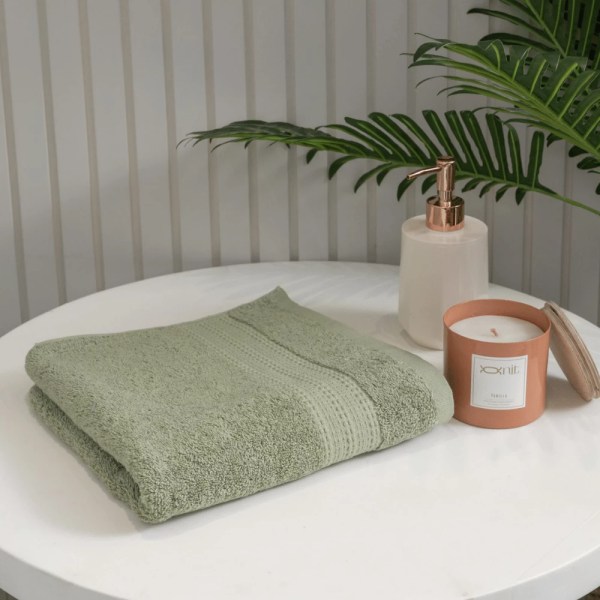 nit-home - Grey Hand Towel – Solid (650 GSM) 100% Egyptian Cotton