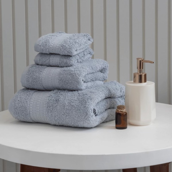 nit-home - Grey Dawn Towel Set -Solid (650 GSM) 100% Egyptian Cotton