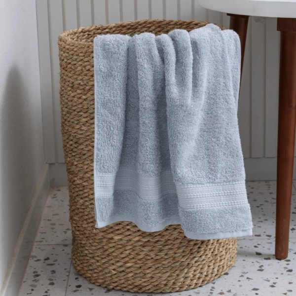 nit-home - Grey Dawn Bath Towel (650 GSM) – 100% Egyptian Cotton