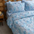 nit-home - Tropical Printed Duvet Cover Set - Blue - Multiple sizes