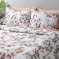 nit-home - Red Duvet Cover Set – King – (300 TC) 100 Egyptian Cotton - Flowers