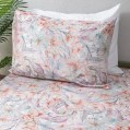 nit-home - Peach Flat Sheet – Solid – Single (300 TC) 100% Egyptian Cotton - Flowers