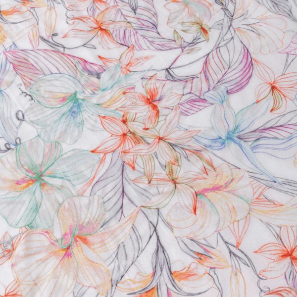 nit-home - Peach Flat Sheet – Solid – Single (300 TC) 100% Egyptian Cotton - Flowers