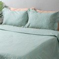 nit-home - Mint Duvet Cover Set – Califorina King – (800 TC) 100% Egyptian Cotton - Leafs
