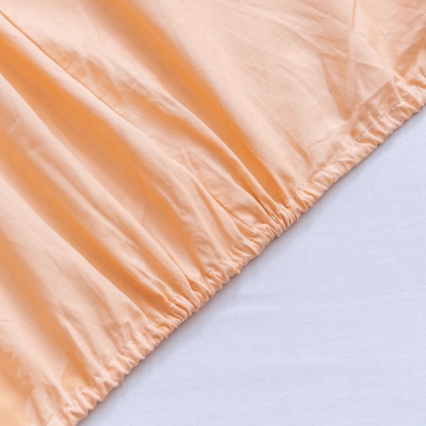 nit home - Fitted Sheet Set plain - Terracotta - Multiple sizes