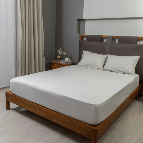 nit home - Fitted Sheet Set plain - Natural Linen - Multiple sizes