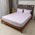 nit home - Fitted Sheet Set plain - Lila Pink - Multiple sizes