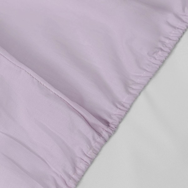 nit home - Fitted Sheet Set plain - Lila Pink - Multiple sizes