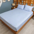 nit home - Fitted Sheet Set plain - Light Blue - Multiple sizes