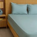 nit home - Fitted Sheet Set plain - Cool Green - Multiple sizes