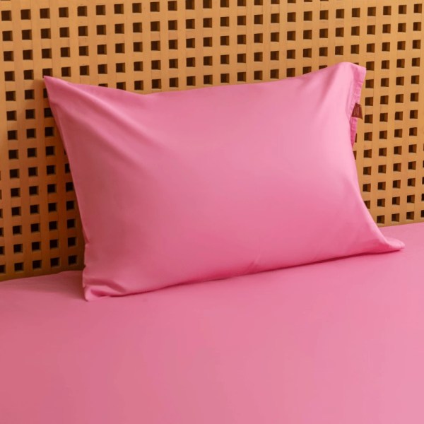 nit home - EveryDay PillowCase Set Solid - Pink