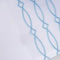 nit home - Embroidery Flat Sheet Set - White L.Blue - Multiple sizes
