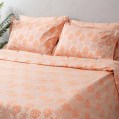nit home - Coral Duvet Cover Set – Califorina King – (800 TC) 100% Egyptian Cotton - Trees