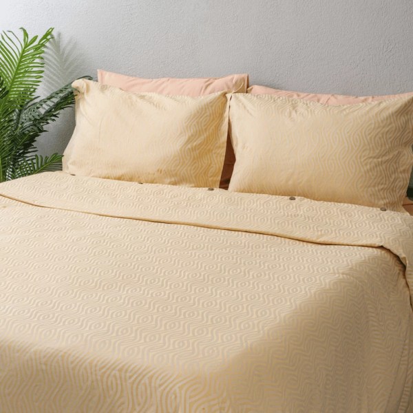 nit home - Coral Duvet Cover Set – Califorina King – (800 TC) 100% Egyptian Cotton -Waves