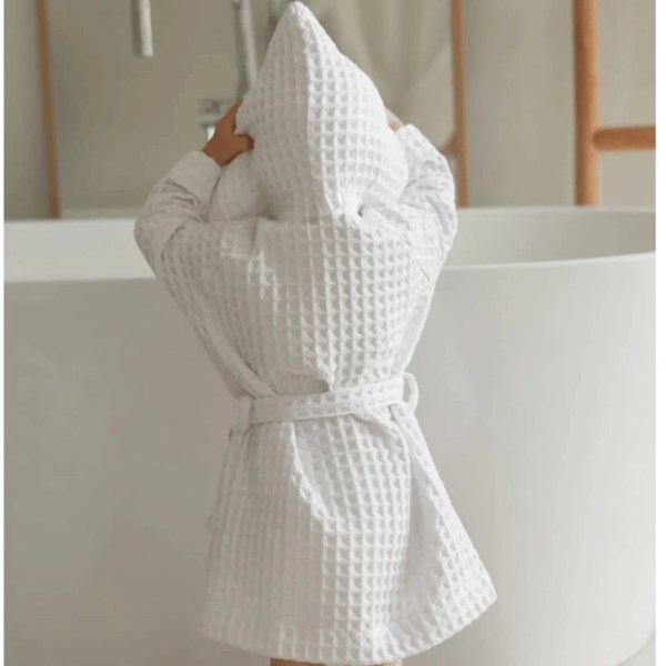 TM home - Cozy Kids’ Waffle Robe – Soft Comfort for Little Ones - Multiple sizes