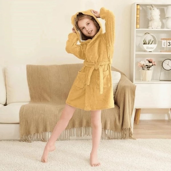 TM home - Mustard Kids’ Robe – Cozy Comfort in Style - Multiple sizes