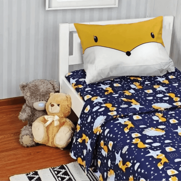 TM home - Fox Kids Duvet Cover Set – Cozy Comfort & Playful Style for Your Child’s Room