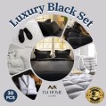 TM home - Luxury Black Set – Elegant Bedding & Bath Collection for a Sophisticated Hotel Experience