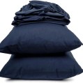 TM home - 3-Piece Cotton Percale Fitted Sheet Set – Crisp & Breathable Comfort - Multiple sizes - Multiple colors