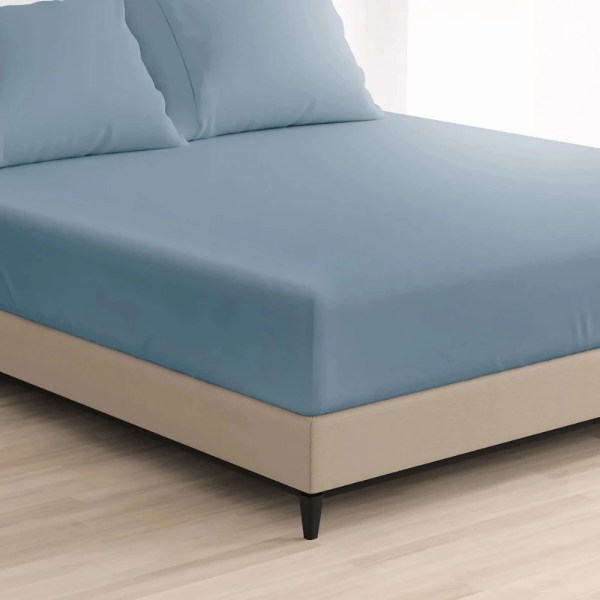 TM home - Luxurious Cotton Fitted Sheet Set with Satin Feel – 3-Piece Collection - Multiple sizes - Multiple colors