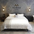 TM home - Modern Chic Luxurious Plaid 100% Egyptian Cotton Bedding Set - Multiple sizes