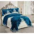 Gloria & Lawendy Multi Colors Velvet Bedspread Set - 4 Pieces