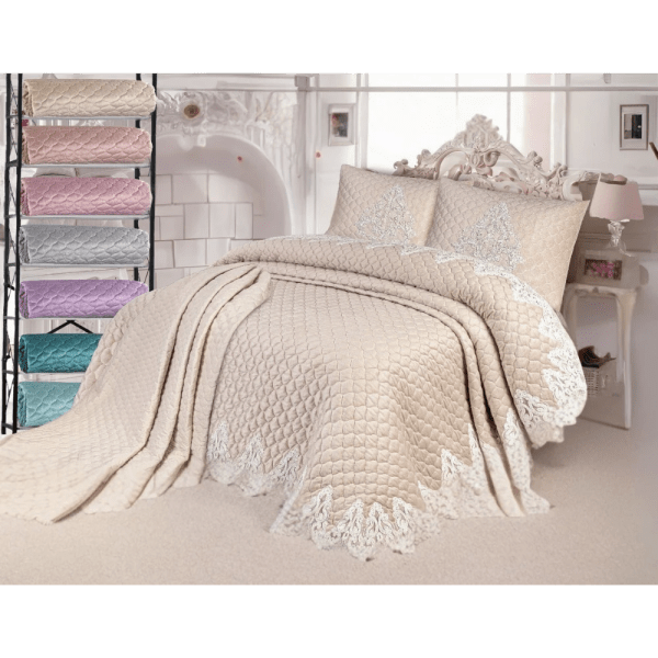 Gloria & Lawendy Summer Multi Colors Velvet Blanket - 3 Pieces