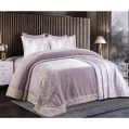 Gloria & Lawendy Multi Colors Digital Blanket & Bed Sheet Set - 4 Pieces