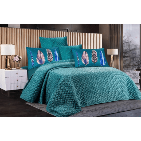 Gloria & Lawendy Velvet Multi Colors Blanket Set Model 5001- 5 Pieces