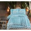 Gloria & Lawendy Multi Color Velvet Bedspread Set Model 1020 - 7 Peices