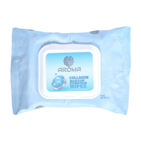 AROMA - Collagen Makeup Remover Wipes (25 Pcs)